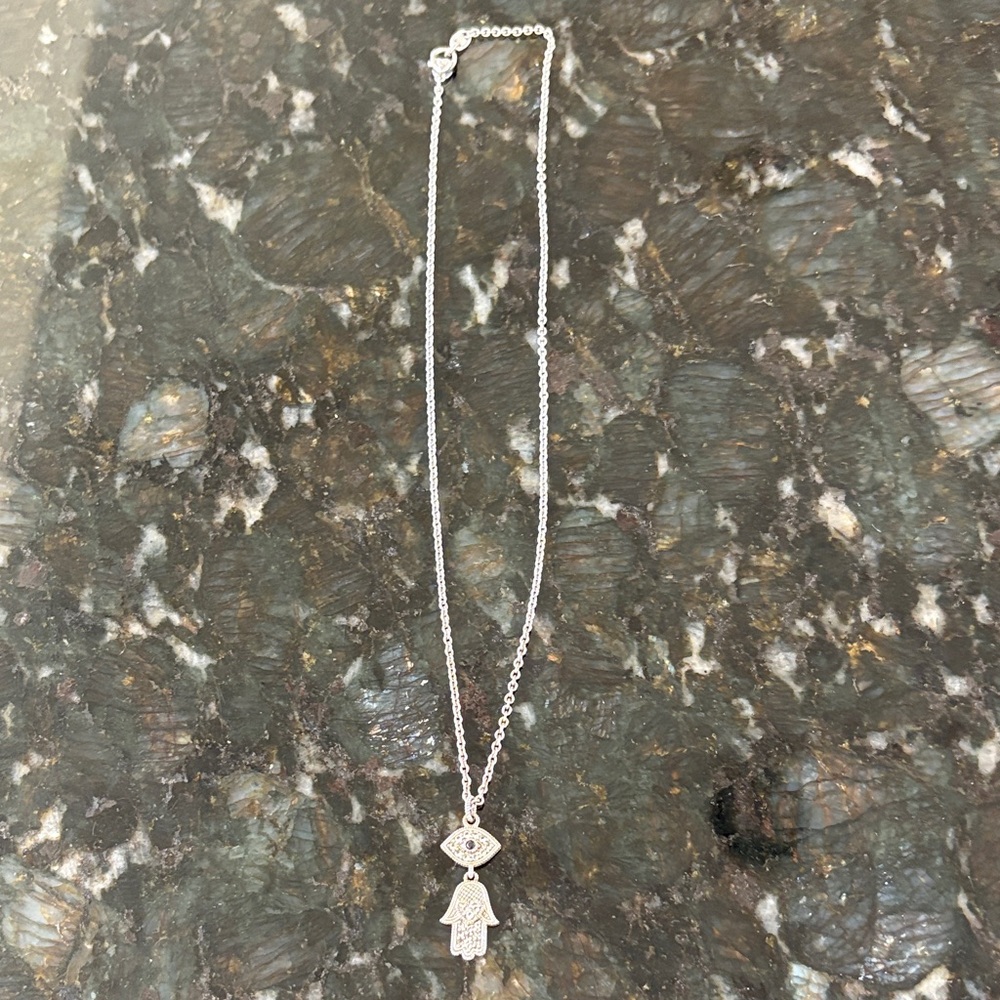 Silver Hamsa Necklace